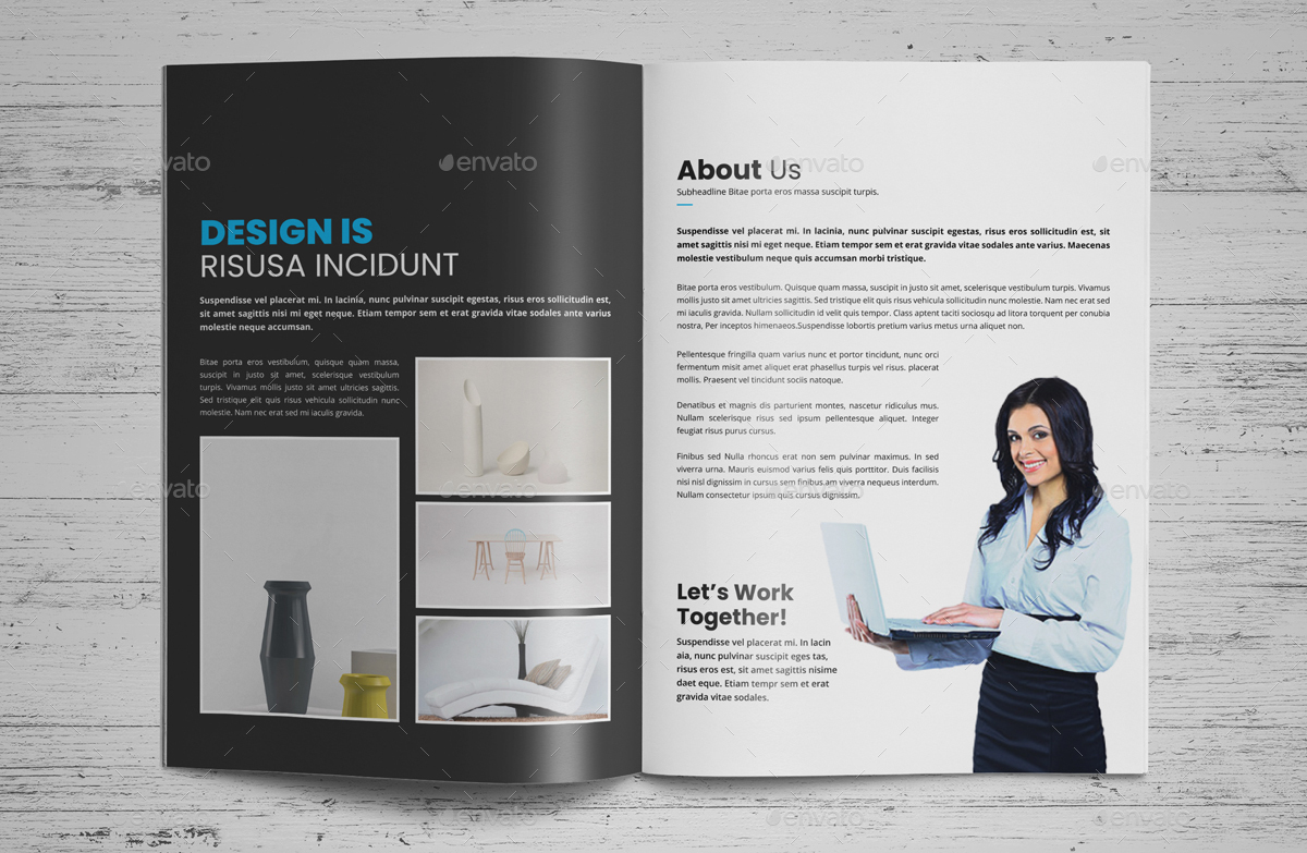 graphic designer portfolio brochure