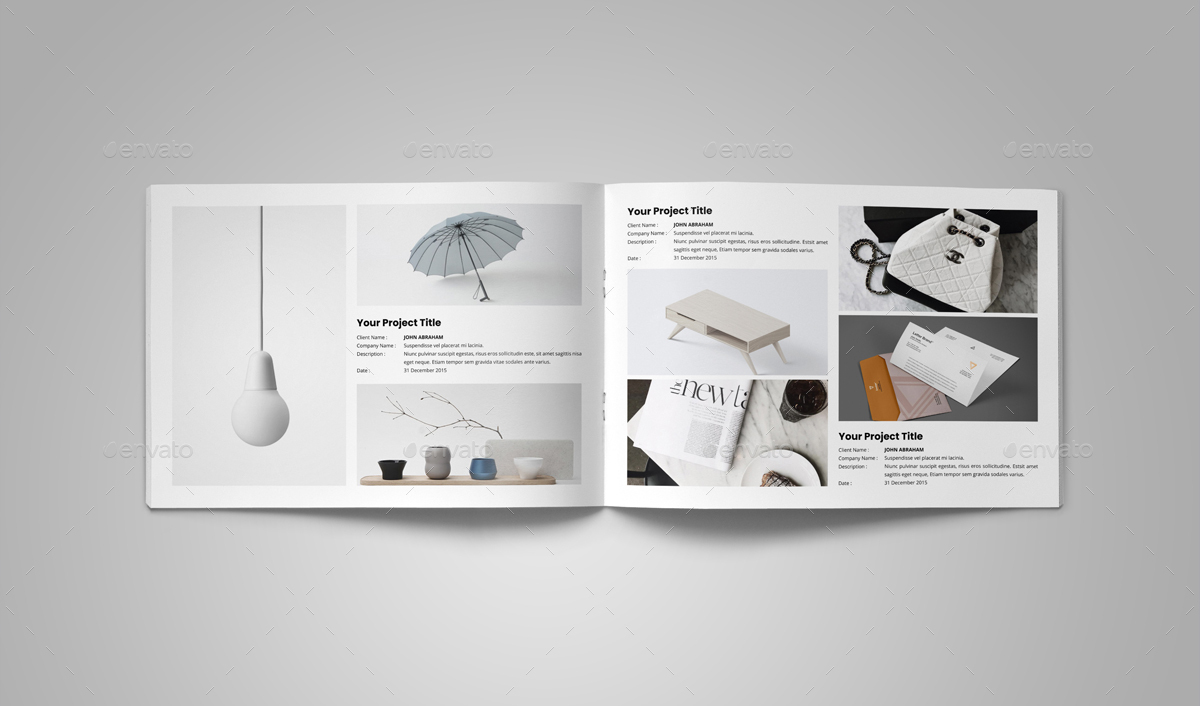 Portfolio Brochure Design V2, Print Templates 