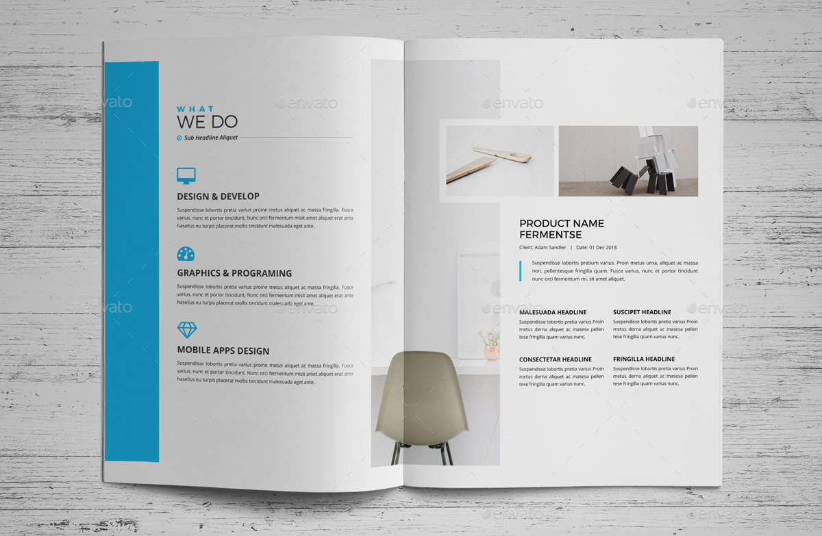 Portfolio Brochure Design v4, Print Templates | GraphicRiver