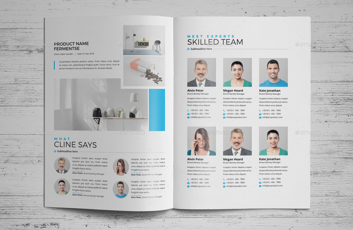 graphic designer portfolio brochure