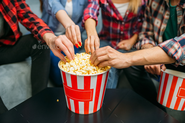 eating popcorn cinema