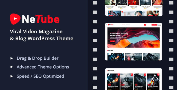 Netube - Viral Video Blog / Magazine WordPress Theme