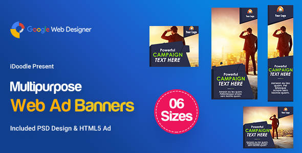 C23 - Multipurpose, Business, Startup Banners GWD & PSD