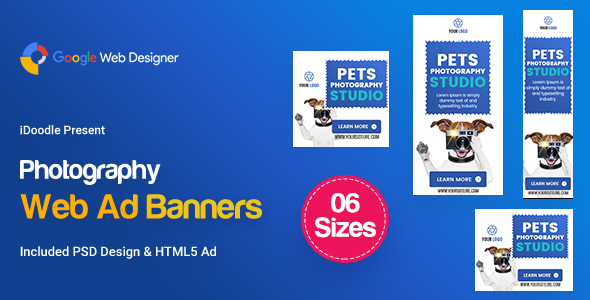 C26 - Photography Banners HTML5 - GWD & PSD