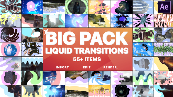 Liquid Transitions Big - VideoHive 23309842