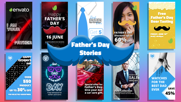 Fathers Day Stories - VideoHive 23816889