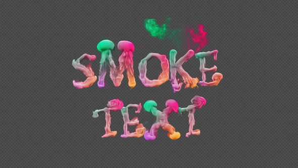 Smoke Text Typography - VideoHive 23817596