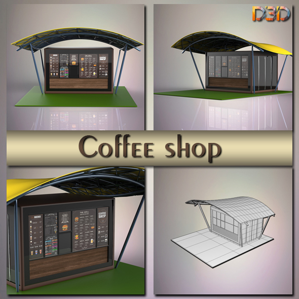 Coffee shop - 3Docean 23818793