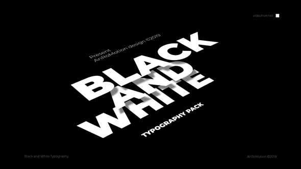 Black And White - VideoHive 23821550
