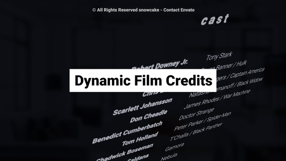 Dynamic Film Credits - VideoHive 23822035