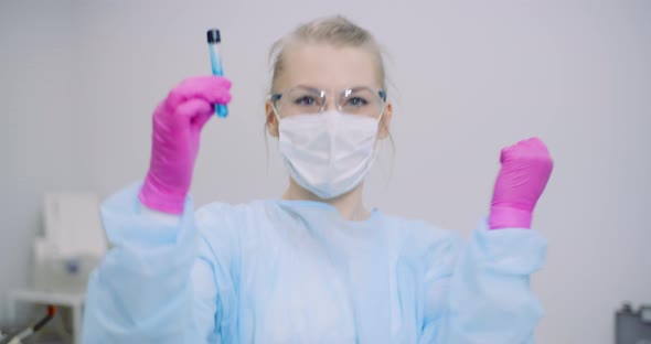 Happy Researcher Found COVID-19 Cure alt