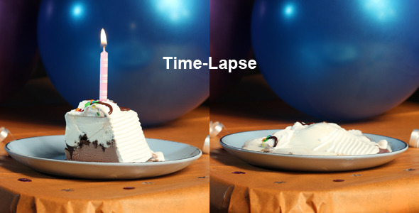 Birthday Ice Cream Cake Time-Lapse