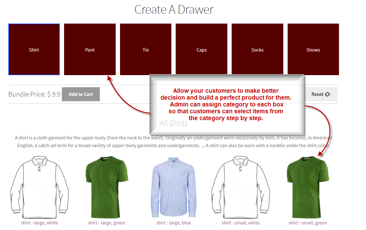 WooCommerce Create A Drawer - Complemento de creación de productos compuestos