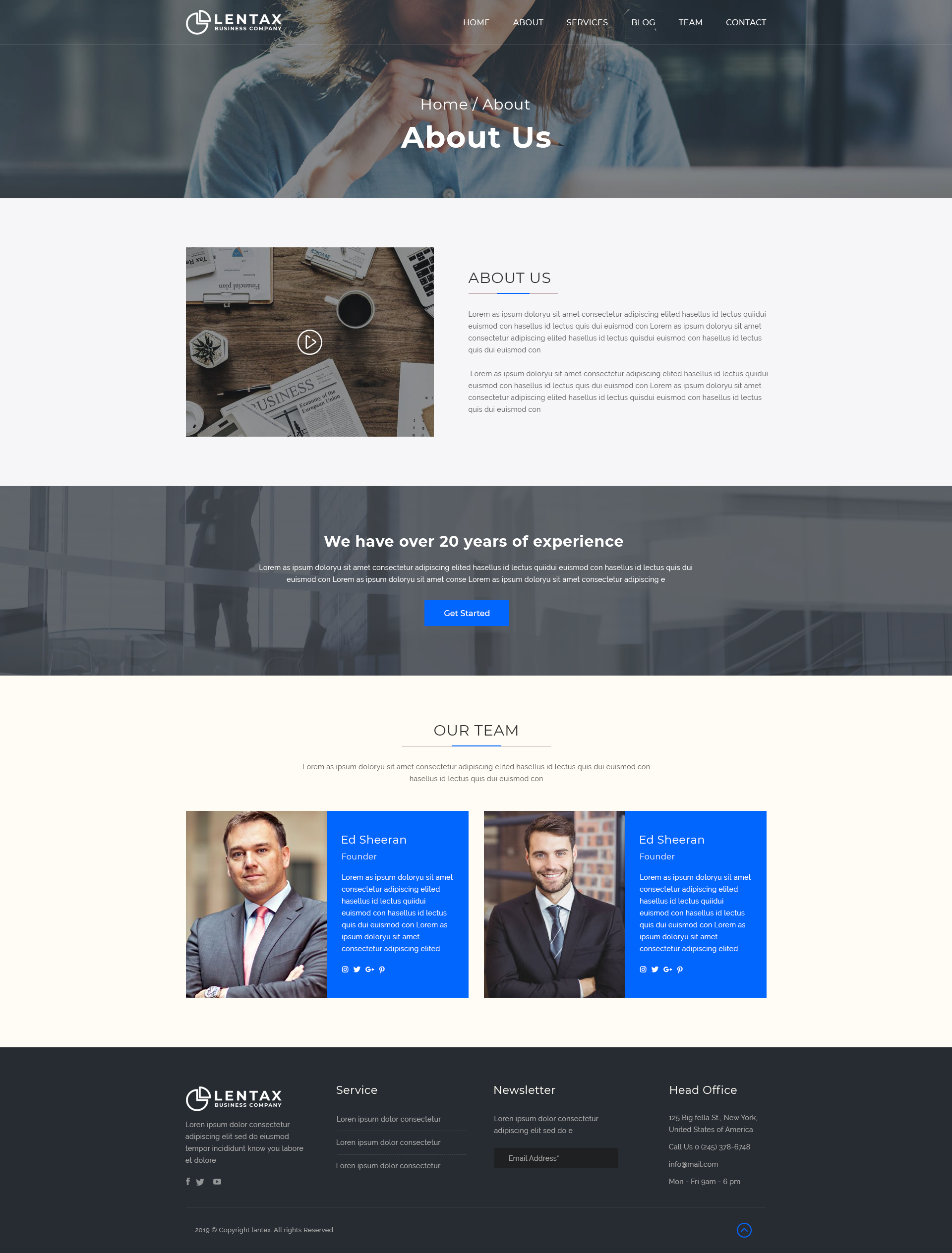 Lantex - Corporate & Business PSD Template by BlackGallery | ThemeForest