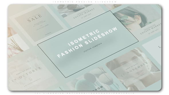 Isometric Fashion Slideshow - VideoHive 23834971