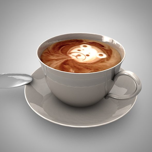 3D Coffee Cup - 3Docean 23839227