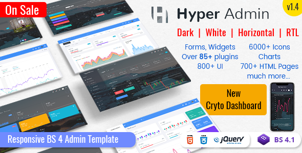 Exceptional Hyper - Responsive Admin Dashboard Template