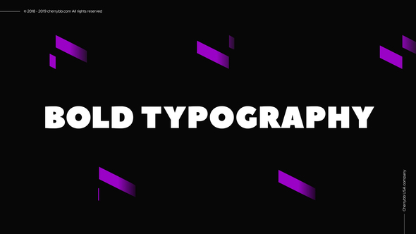 BOLD Typography Promo - VideoHive 23841874