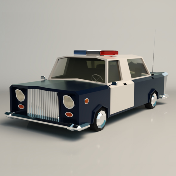 Low Poly Police - 3Docean 23842859