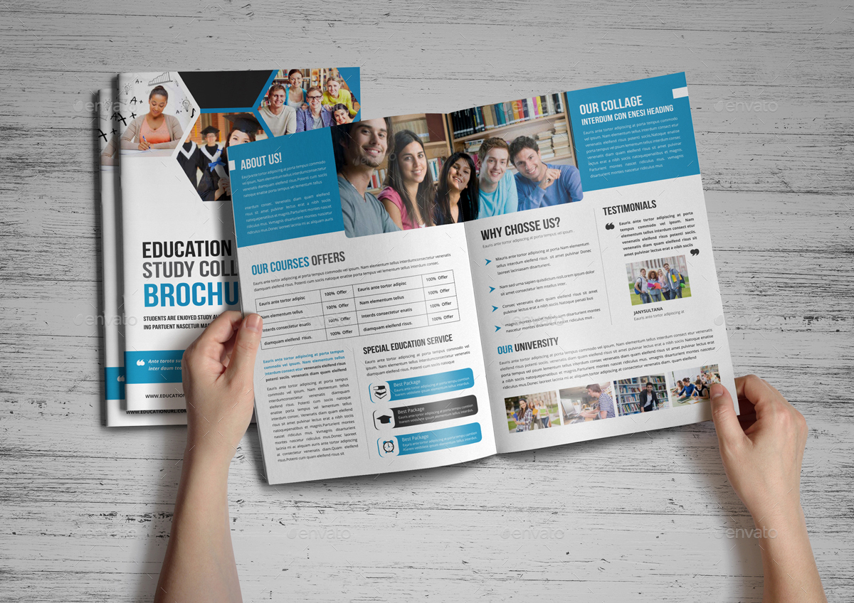 Education Admission College Brochure design v3, Print Templates ...