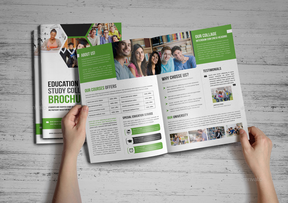 Education Admission College Brochure design v3, Print Templates ...