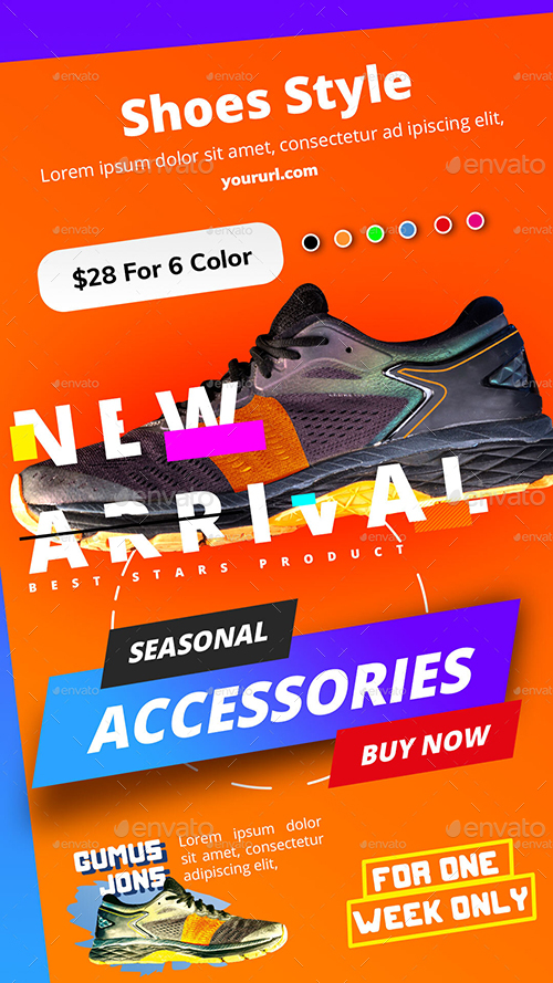 Product Social Media Post & Stories, Web Elements | GraphicRiver