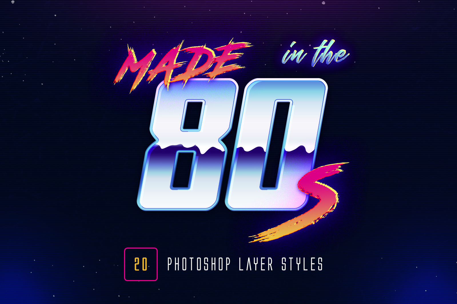 80s Retro - Photoshop Layer Styles by Sko4 | GraphicRiver