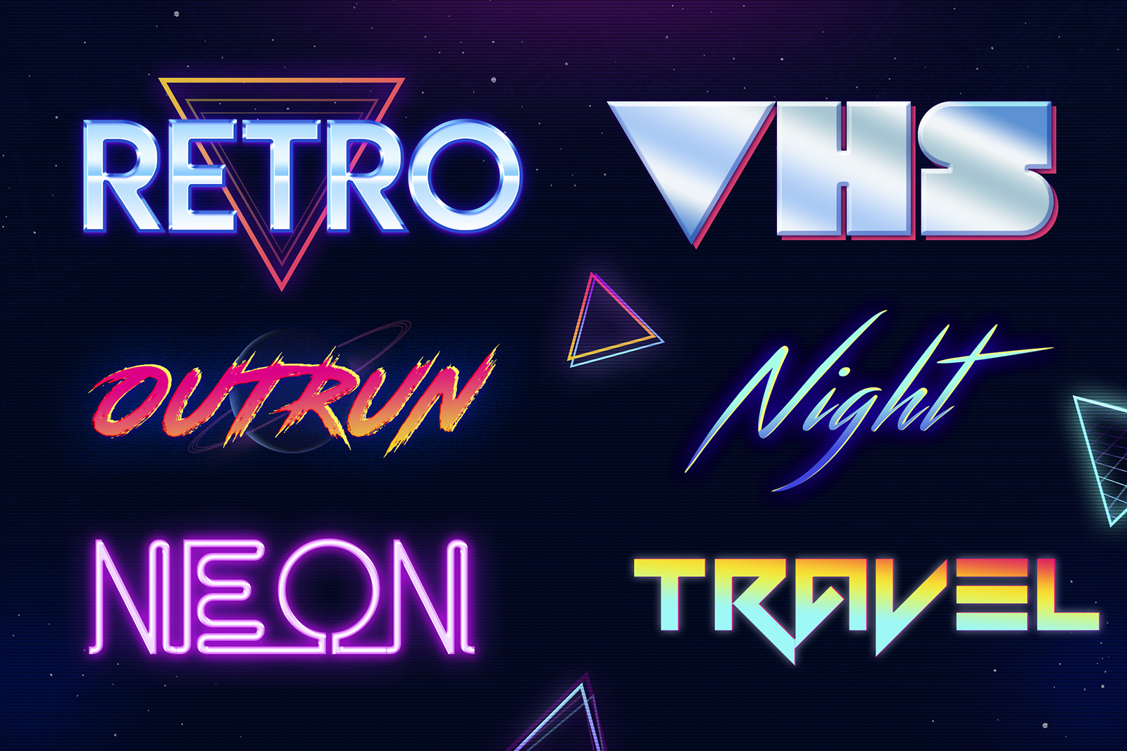 80s retro photoshop styles free download