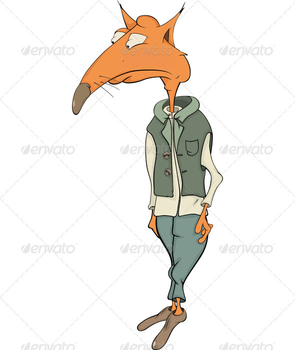Red Fox Cartoon - Characters Vectors