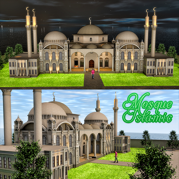 Mosque Islamic - 3Docean 23858588