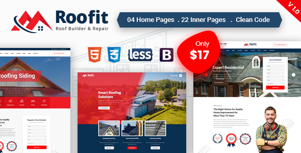 Roofit Roofing Services Html Template By Radiustheme Themeforest