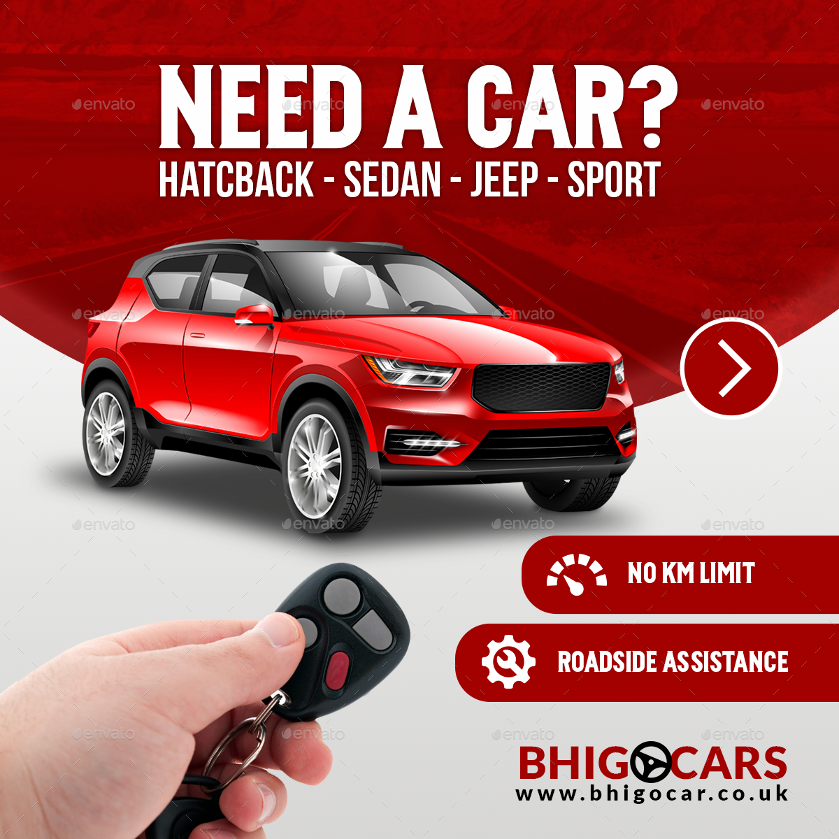 Car Rental Banner,  Elements GraphicRiver