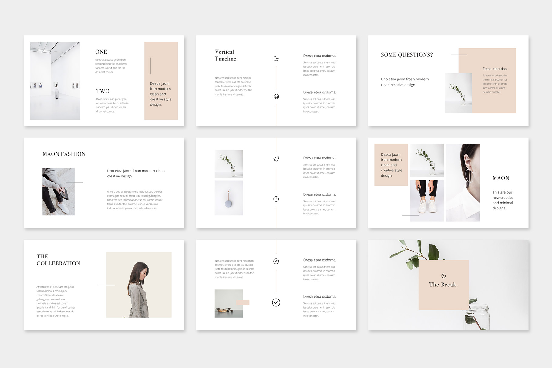 MAON - Modern & Simple Powerpoint Presentation Template, Presentation ...