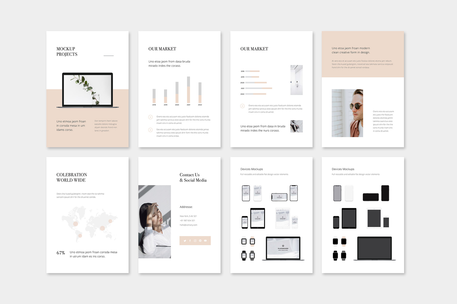 MAON - Vertical Powerpoint Presentation Template, Presentation Templates