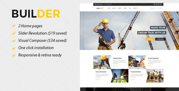 Builder - Construction WordPress Theme