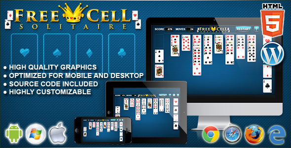 FreeCell Solitaire - CodeCanyon 10767798