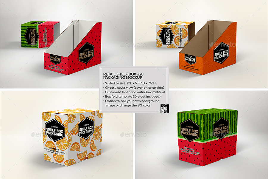 Retail Shelf Box Packaging MockUp No.20, Graphics | GraphicRiver