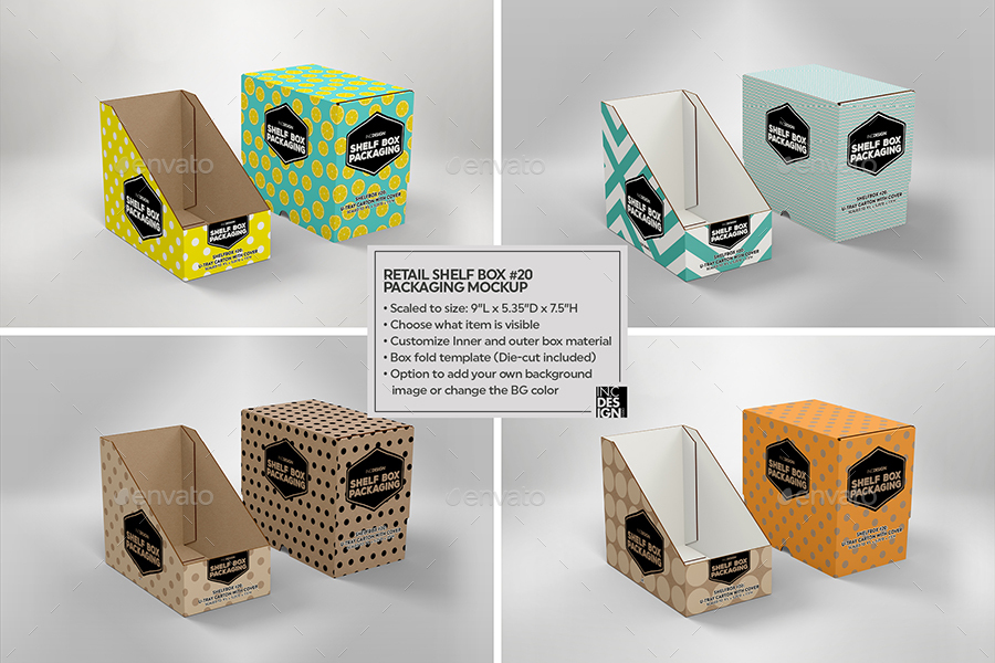 Retail Shelf Box Packaging MockUp No.20, Graphics | GraphicRiver