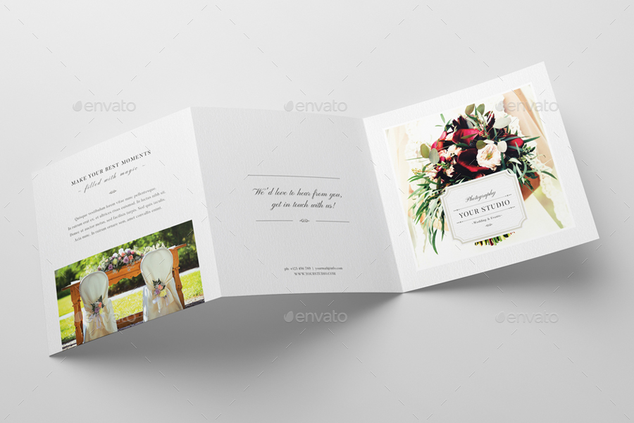 Photography Square Trifold Brochure Template by Agape_Z | GraphicRiver