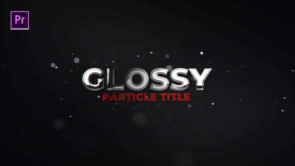 Glossy Particle Title