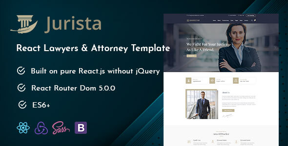 Beautiful Jurista - Law Firm React Js Template