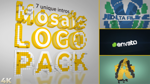 Mosaic Logo Reveal - VideoHive 23869227