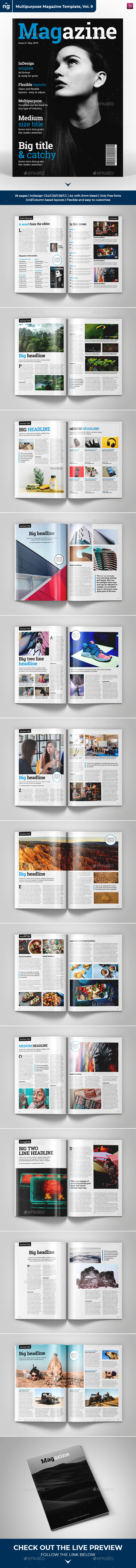 Indesign Magazine Template 26 Pages By Northgraphics Graphicriver