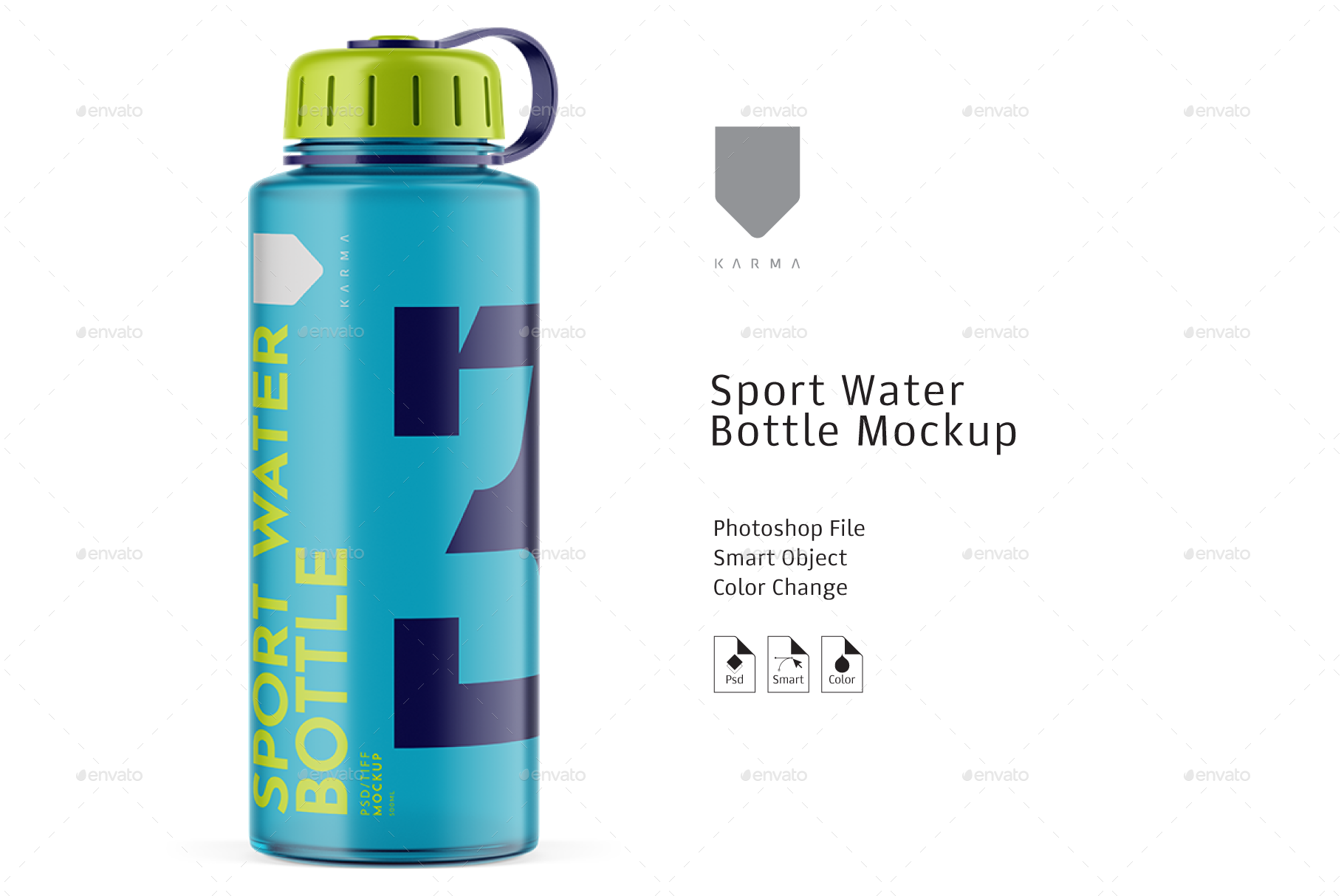 Download Sport Water Bottle Mockup by KarmaStore | GraphicRiver