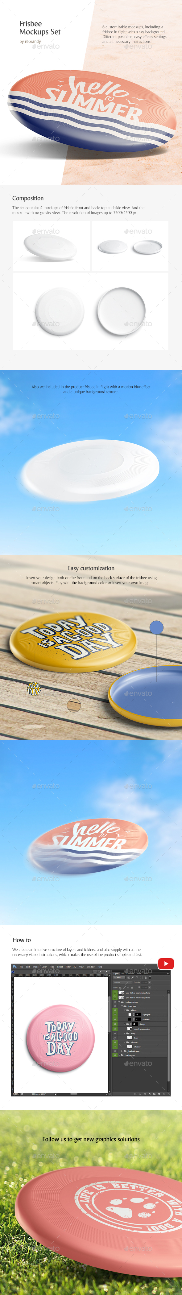 Download Frisbee Mockups Set By Rebrandy Graphicriver