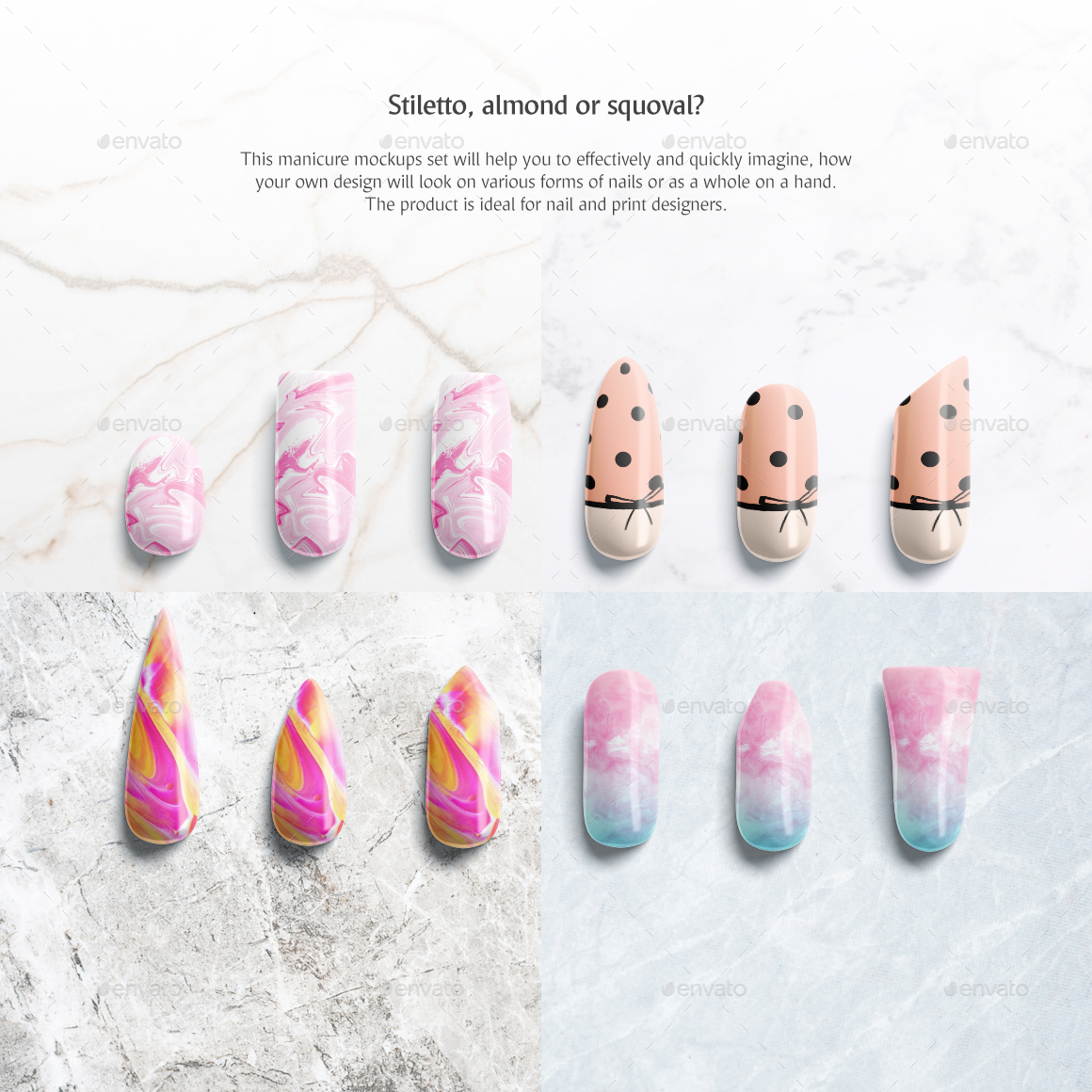 Manicure Mockups Set, Graphics | GraphicRiver