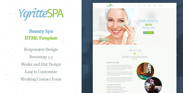 Ygritee Spa- Beauty Salon HTML Template