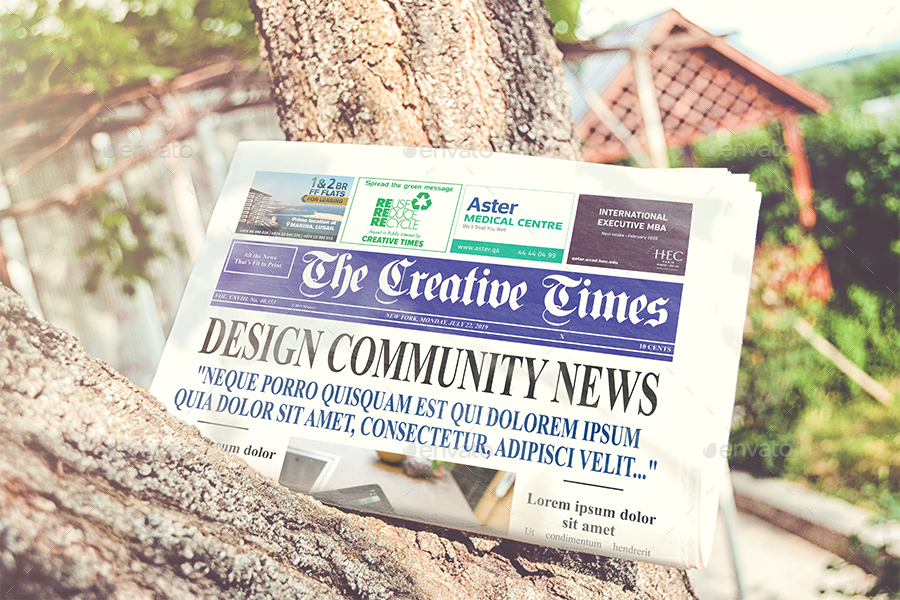 Download a4 Newspaper Mockups by Freesunka | GraphicRiver