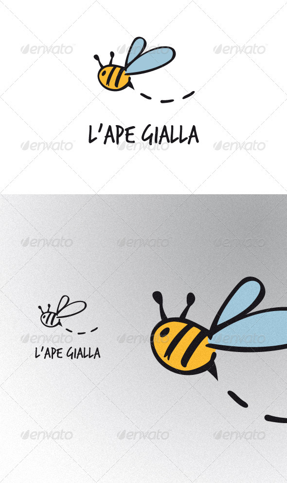 Ape Gialla - Animals Logo Templates