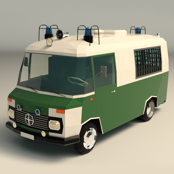Low Poly Police - 3Docean 23896353